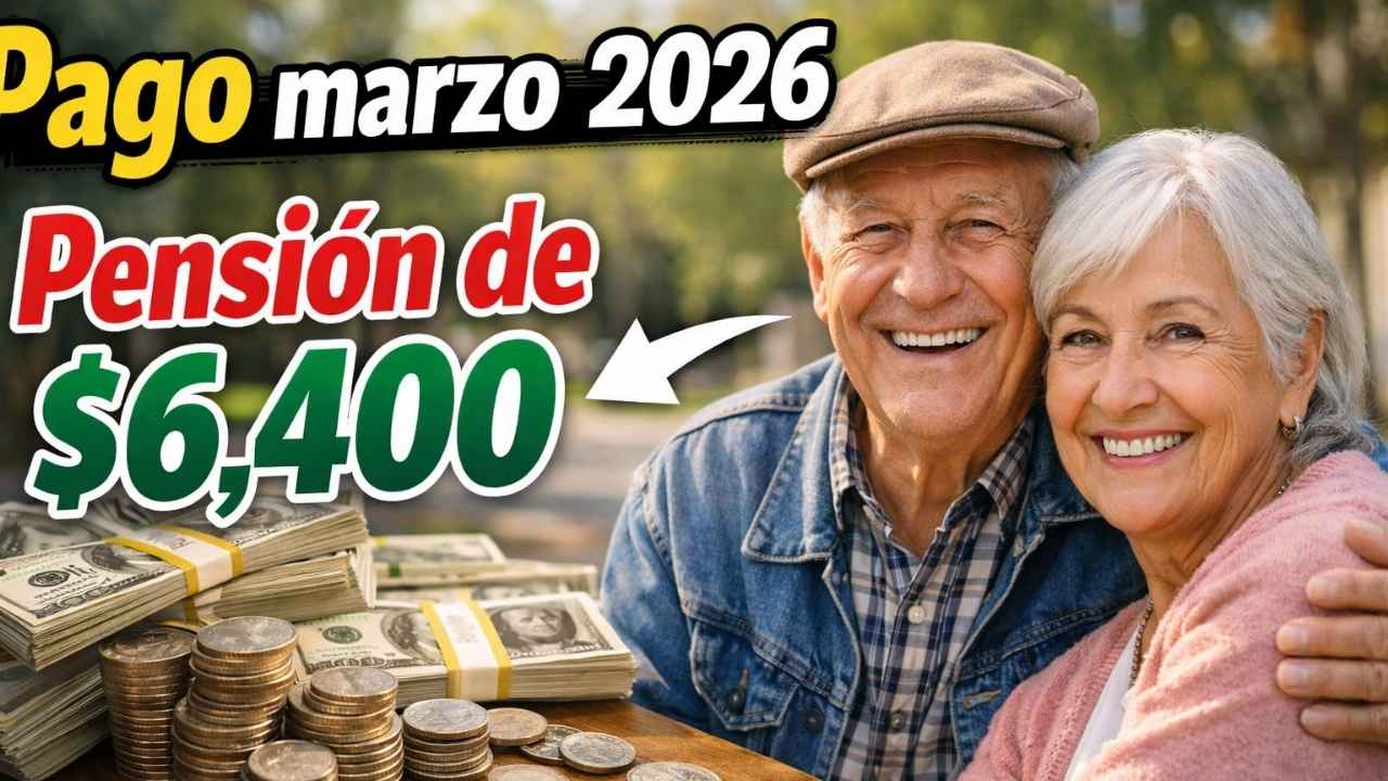 Pago marzo 2026: pensión de $6,400 para mayores de 65 años, registro en línea y fechas oficiales