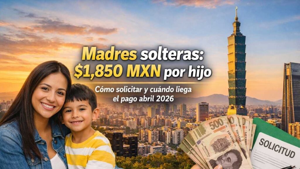 Madres solteras: $1,850 MXN por hijo, cómo solicitar y cuándo llega el pago abril 2026