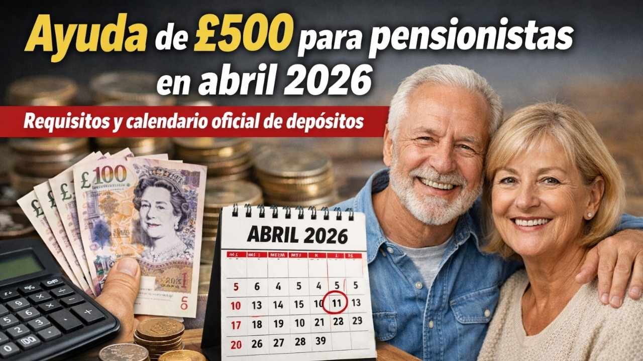 Ayuda de £500 para pensionistas en abril 2026 — requisitos y calendario oficial de depósitos