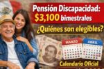 Pensión Discapacidad: $3,100 bimestrales, quiénes son elegibles y calendario oficial marzo–abril 2026