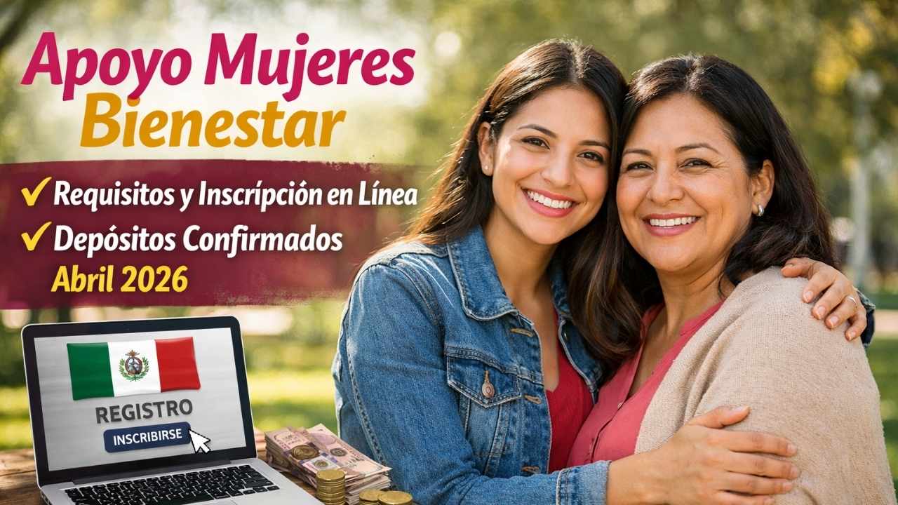 Apoyo Mujeres Bienestar: requisitos, inscripción en línea y depósitos confirmados abril 2026
