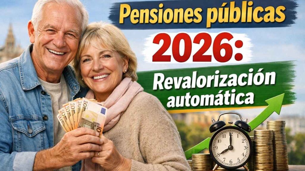 Pensiones públicas 2026: revalorización automática, quién se beneficia y cómo solicitar el aumento