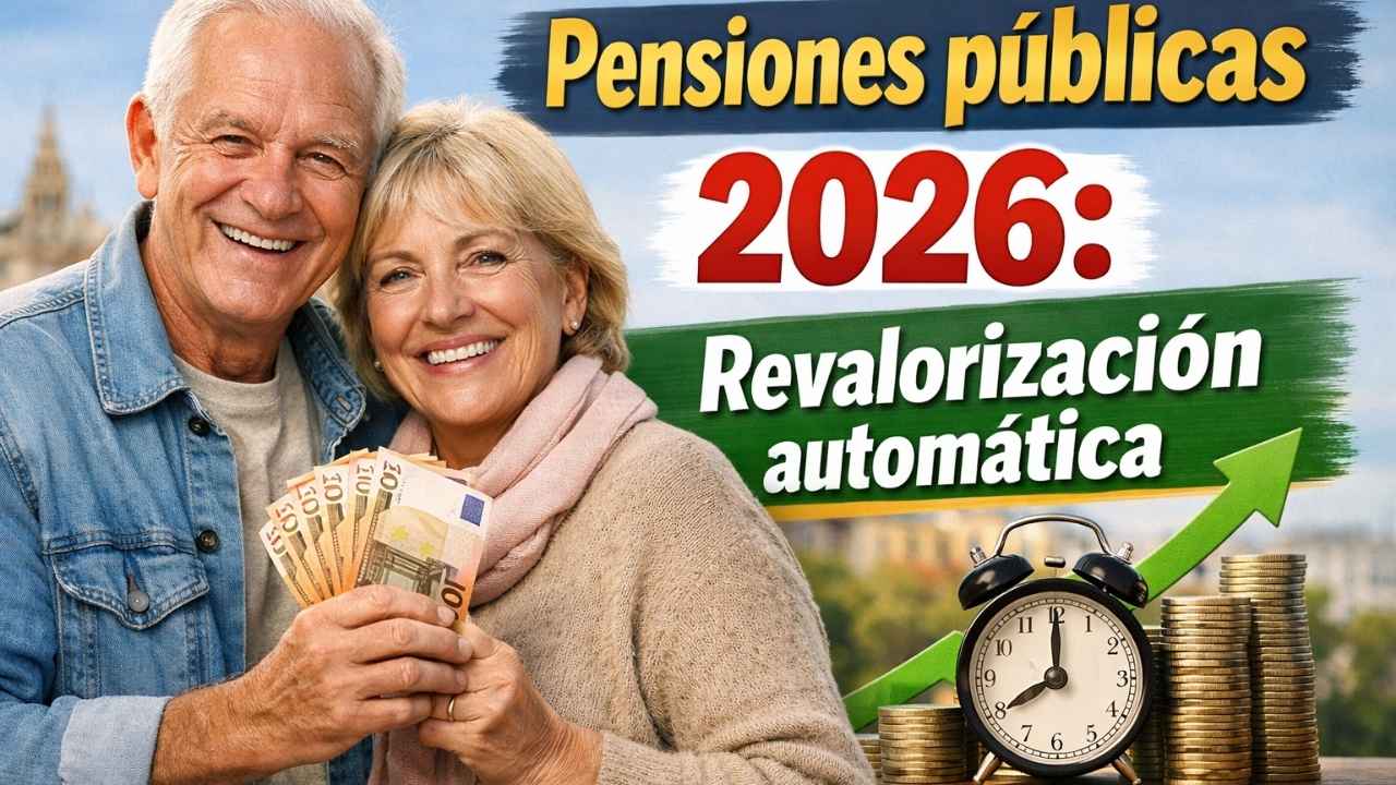 Pensiones públicas 2026: revalorización automática, quién se beneficia y cómo solicitar el aumento