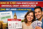 bono de £280 para beneficiarios de Universal Credit en marzo 2026 — cómo reclamar y fechas de pago
