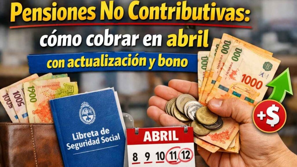 Pensiones No Contributivas: cómo cobrar en abril con actualización y bono