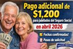 Pago adicional de $1,200 para jubilados del Seguro Social en abril 2026 — fechas confirmadas y pasos de solicitud