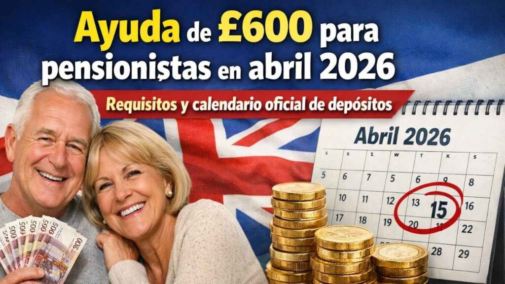 Ayuda de £600 para pensionistas en abril 2026 — requisitos y calendario oficial de depósitos