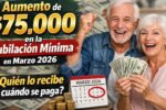 aumento de $75,000 en la jubilación mínima en marzo 2026 — quién lo recibe y cuándo se paga