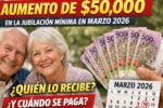 aumento de $50,000 en la jubilación mínima en marzo 2026 — quién lo recibe y cuándo se paga