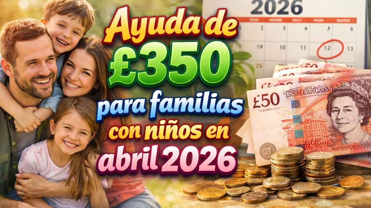 Ayuda de £350 para familias con niños en abril 2026 — requisitos y solicitud paso a paso