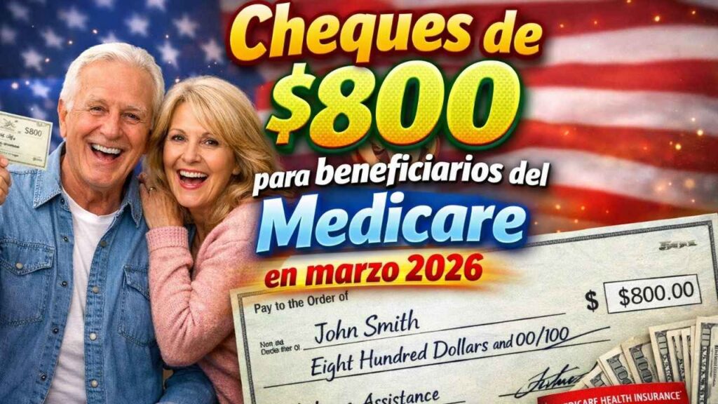 cheques de $800 para beneficiarios del Medicare en marzo 2026 — quién califica y cómo aplicar