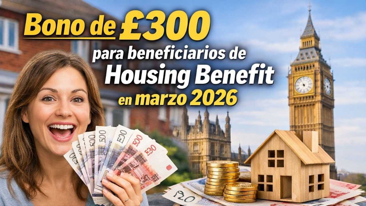 bono de £300 para beneficiarios de Housing Benefit en marzo 2026 — cómo reclamar y fechas de pago