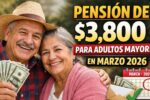 pensión de $3,800 para adultos mayores en marzo 2026 — cómo solicitar y fechas de pago confirmadas