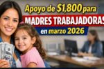 Apoyo de $1,800 para madres trabajadoras en marzo 2026 — quién califica y cómo reclamarlo