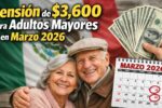 pensión de $3,600 para adultos mayores en marzo 2026 — cómo solicitar y fechas de pago confirmadas