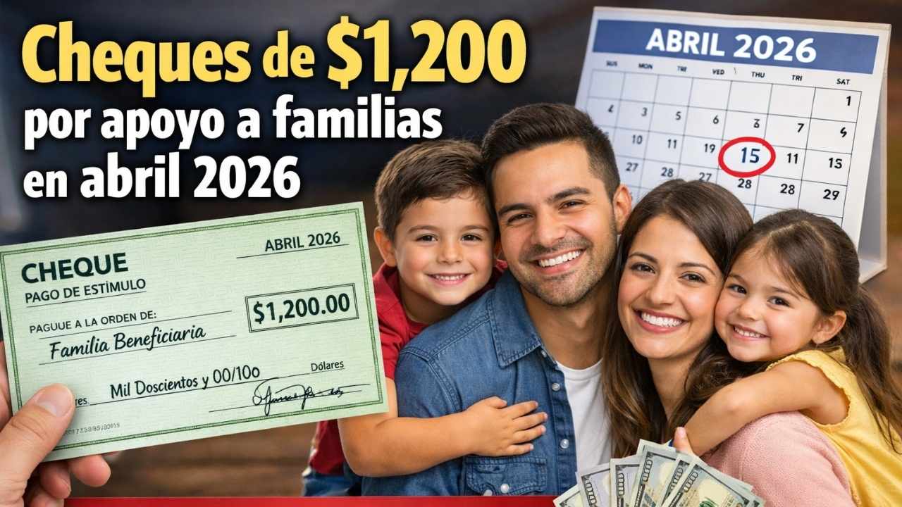 cheques de $1,200 por apoyo a familias en abril 2026 — requisitos y proceso de aplicación