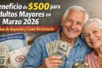 beneficio de $500 para adultos mayores en marzo 2026 — fechas de depósito y cómo reclamarlo