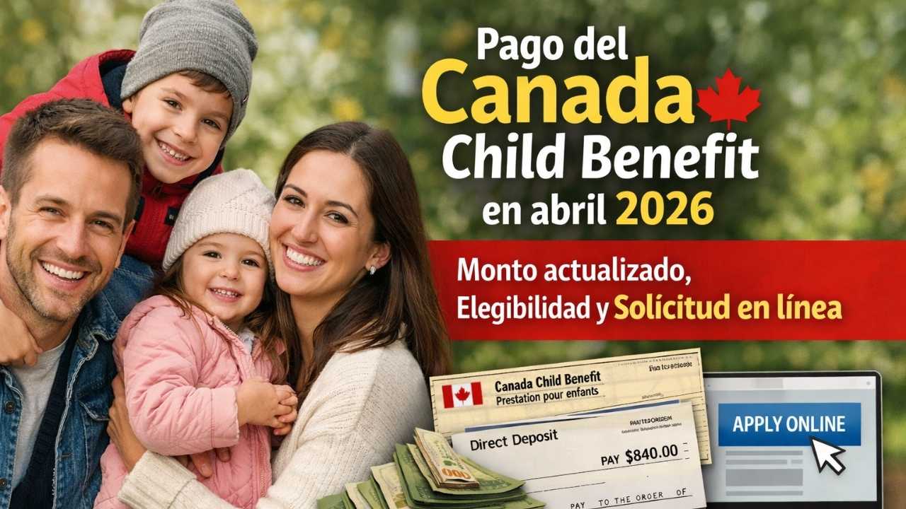 Pago del Canada Child Benefit en abril 2026 — monto actualizado, elegibilidad y solicitud en línea