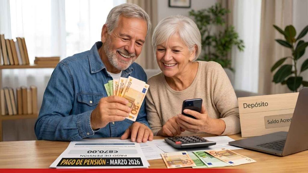 pensión mínima sube a €910 en marzo 2026 — quién la recibe y cómo verificar el depósito