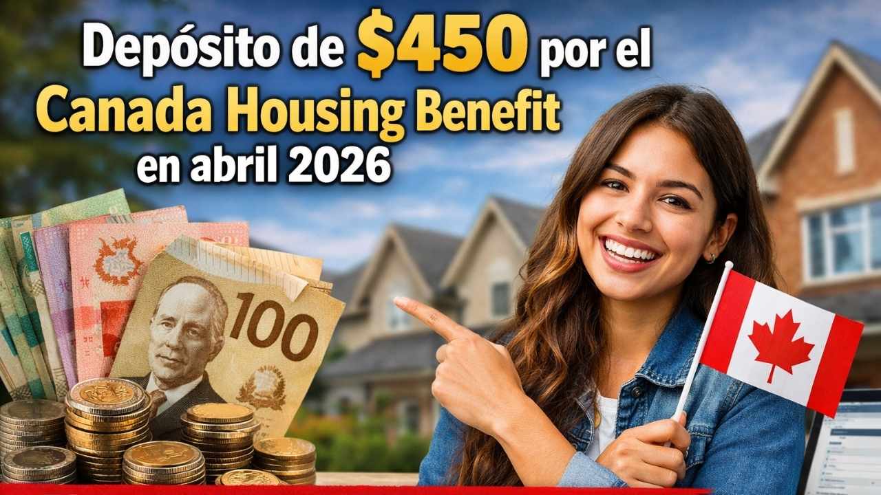 depósito de $450 por el Canada Housing Benefit en abril 2026 — elegibilidad y solicitud en línea