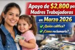 Apoyo de $2,800 para madres trabajadoras en marzo 2026 — quién califica y cómo reclamarlo