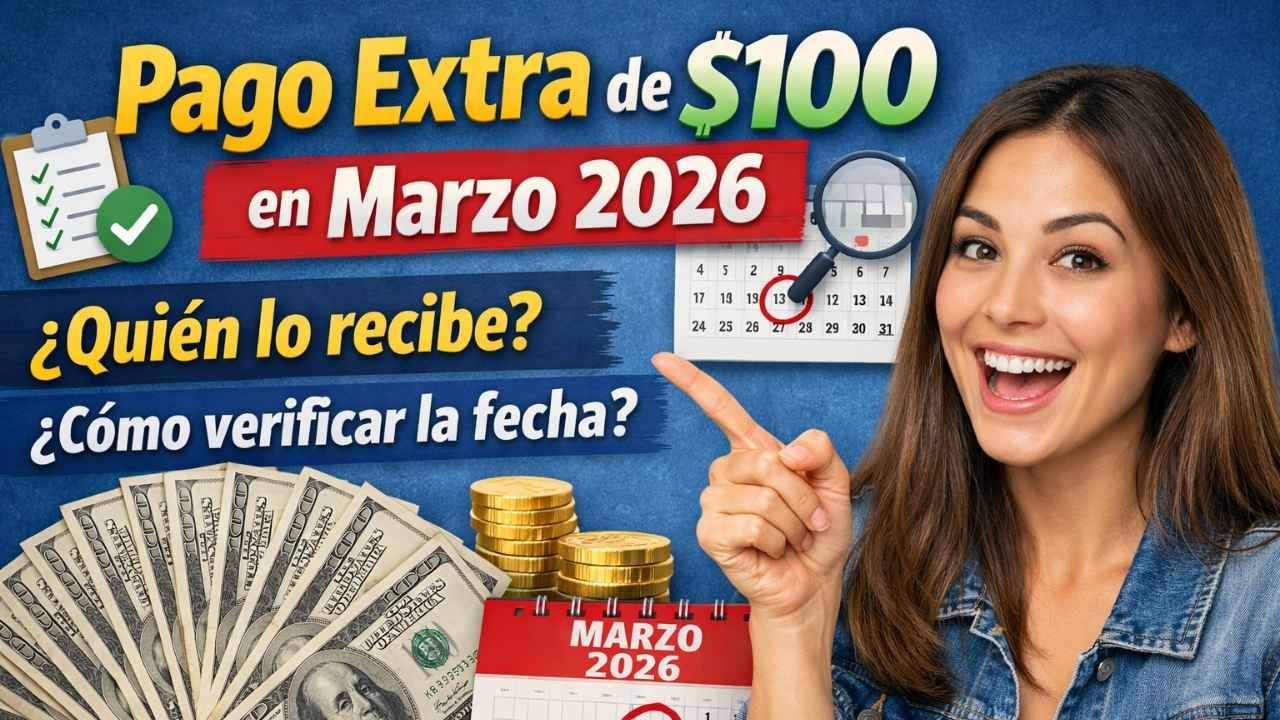 pago extra de $100 en marzo 2026 — quién lo recibe y cómo verificar la fecha