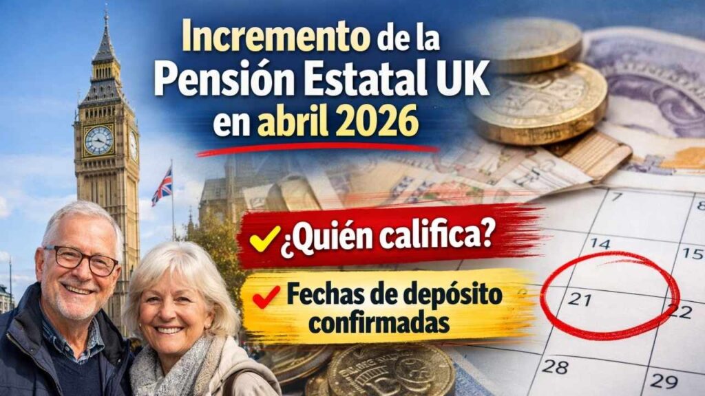 Incremento de la Pensión Estatal UK en abril 2026 — quién califica y fechas de depósito confirmadas