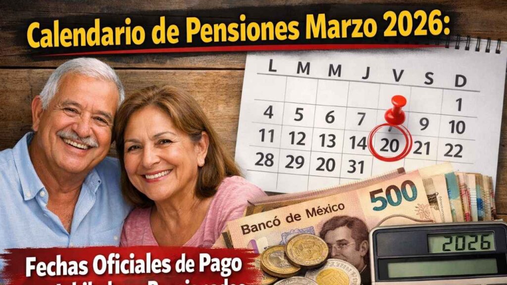 Calendario de Pensiones Marzo 2026: Fechas Oficiales de Pago para Jubilados y Pensionados en México