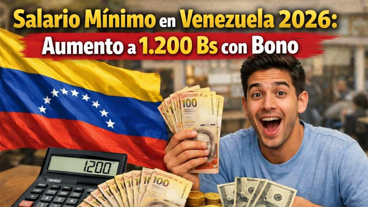 Salario Mínimo en Venezuela 2026: Aumento a 1.200 Bs con Bono – Todo lo que Debes Saber