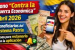 Bono “Contra la Guerra Económica” abril 2026: beneficiarios del Sistema Patria, pasos para reclamarlo en la aplicación