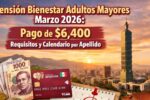 Pensión Bienestar Adultos Mayores Marzo 2026: Pago de $6,400, Requisitos y Calendario por Apellido