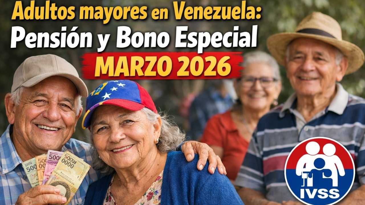 Adultos mayores en Venezuela: pensión y bono especial marzo 2026, fechas de pago confirmadas por el IVSS