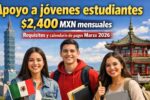 Apoyo a jóvenes estudiantes: $2,400 MXN mensuales, requisitos y calendario de pagos marzo 2026