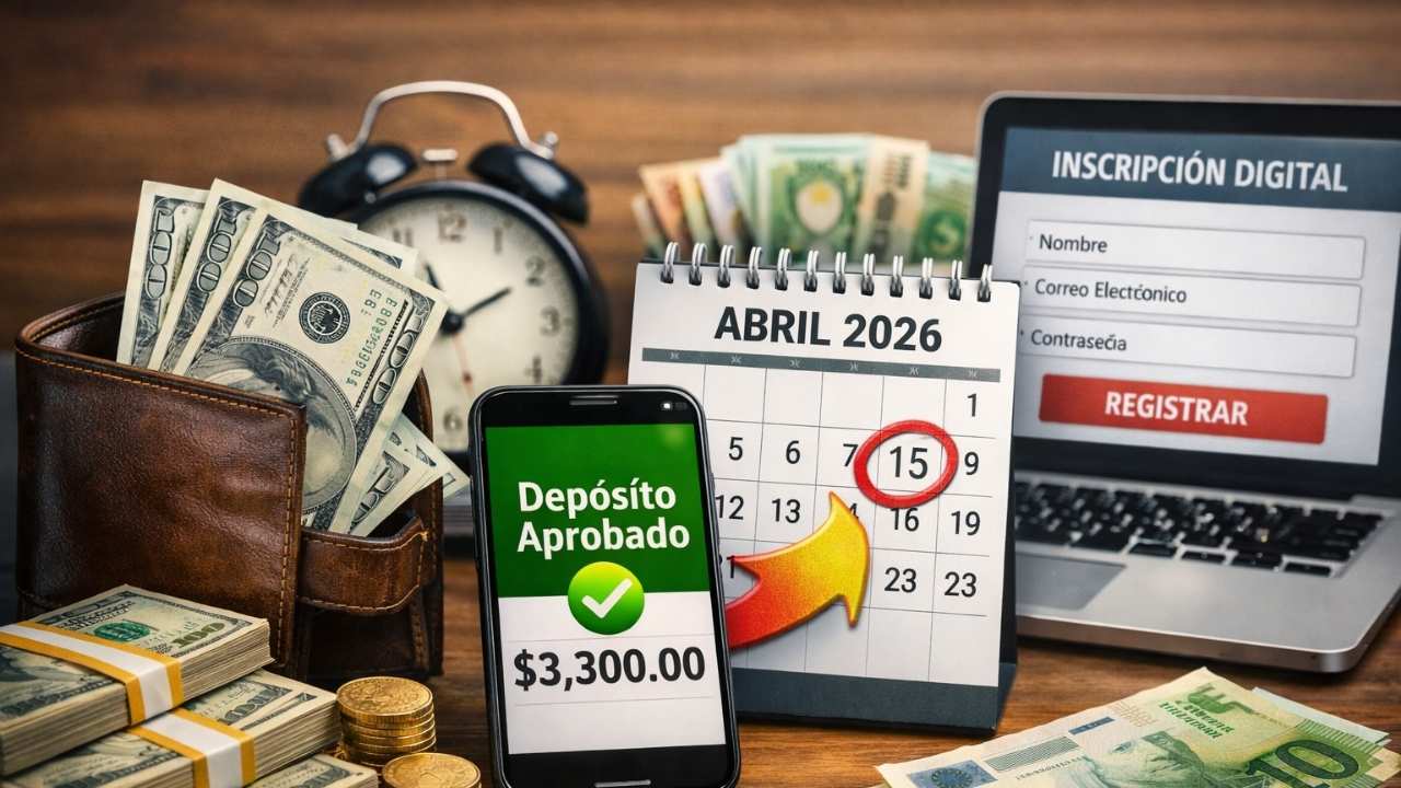 depósito de $3,300 en abril 2026 — requisitos y pasos de inscripción digital