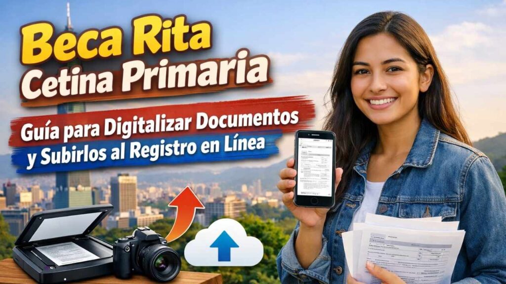 Beca Rita Cetina Primaria: Guía para Digitalizar Documentos y Subirlos al Registro en Línea