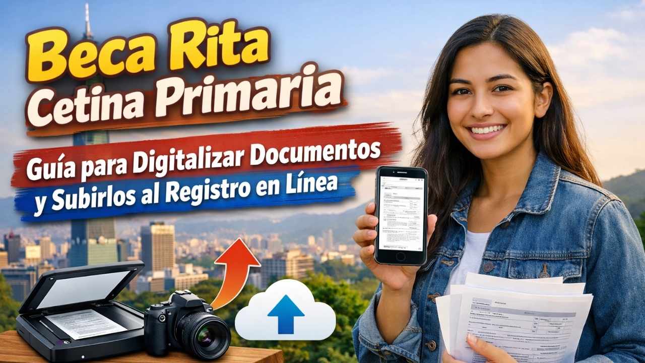 Beca Rita Cetina Primaria: Guía para Digitalizar Documentos y Subirlos al Registro en Línea